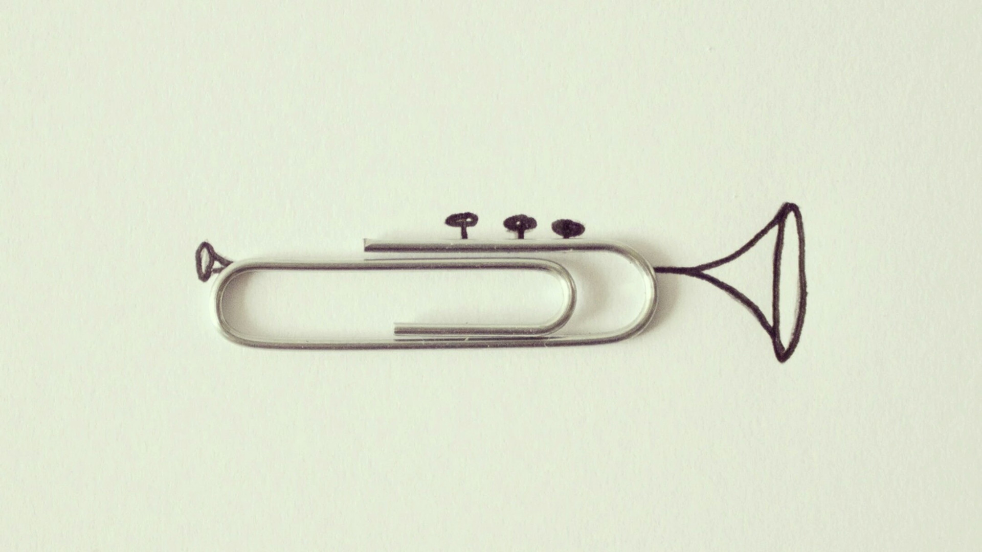 Perception change paperclip trumpet